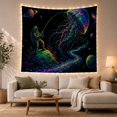 thumbnail image 1 of Surreal Cosmic Deep With Dark Black Space Scattered, Mystical Fantasy for Space Lovers, Galaxy Room Decor, Graduation Gift, Tapestry Wall Hanging for Bedroom and Dorm, 1 of 7