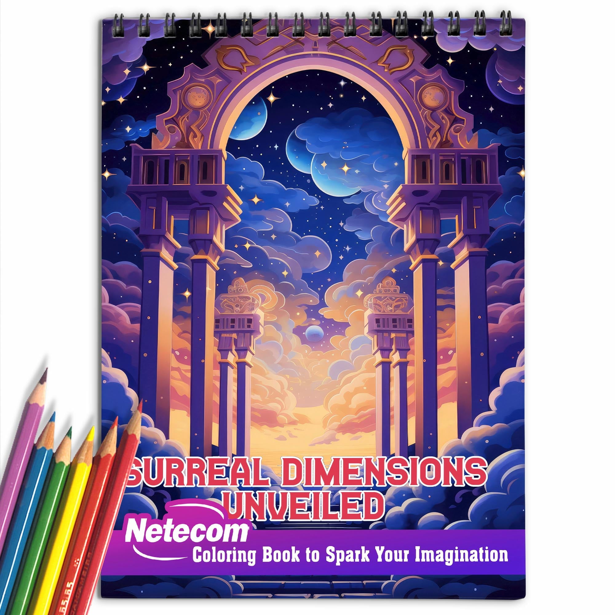 Suroret Mandala Coloring Book Set – 30 Patterns With 36 Dual-Tip Markers, Spiral Bound For Adults, Stress Relief - View #8