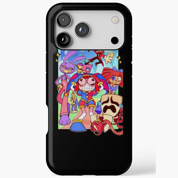 Surreal Indie Animation Circus Art Compatible Phone Case for iPhone 11 12 13 14 15 16 17 Pro Max