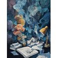 thumbnail image 1 of Surreal Jellyfish Canvas Print Wall Art for Living Room Office Study Hotel Creative Gift, 1 of 8