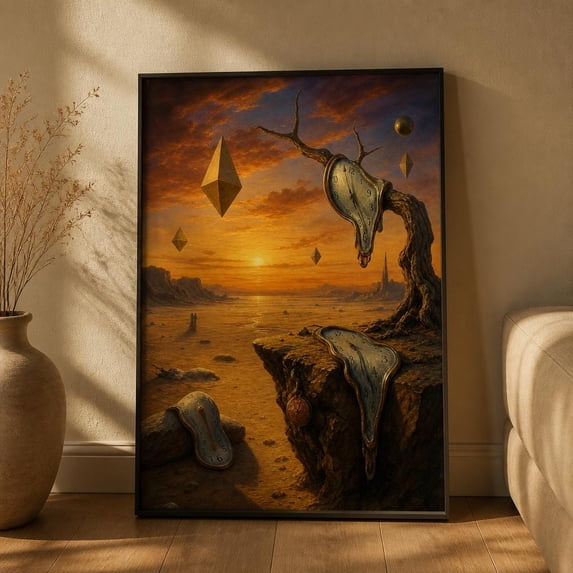 Surreal Melting Clock Surrealist