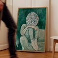 Surreal Mosaic Face Wall Art Print, Abstract Figure Design - Walmart.com