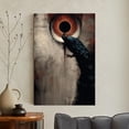 Rust Sea Wall Build Surreal Peacock Wall Art Print, Dark Gothic Moody Rust and Teal Bird ...