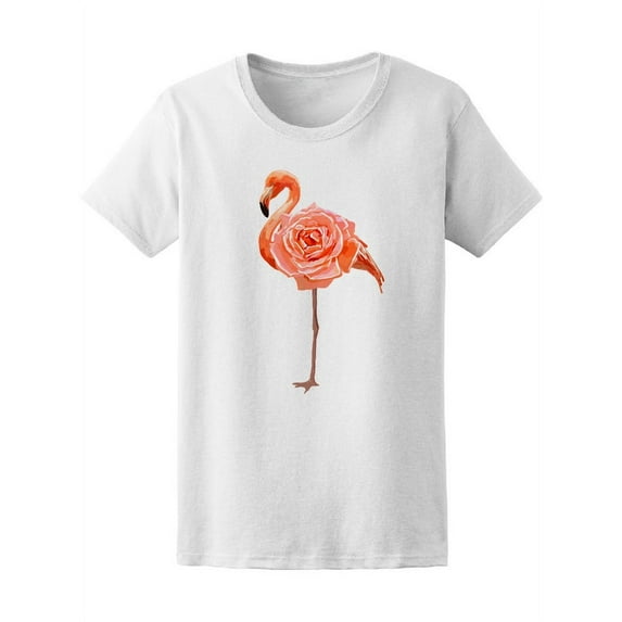 Surreal Pink Flamingo Rose Body T-Shirt Women -Image by Shutterstock, Female XX-Large