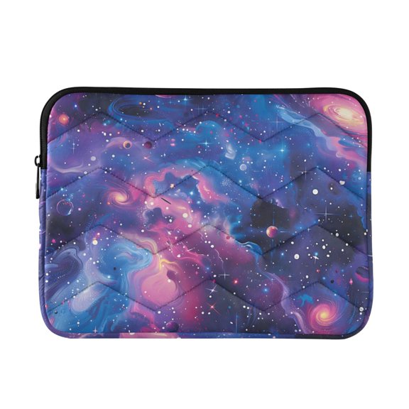 Surreal Stars Planets Galaxy Quilted Laptop Protective Cases Computer Sleeves Tablet Bags Briefcases L