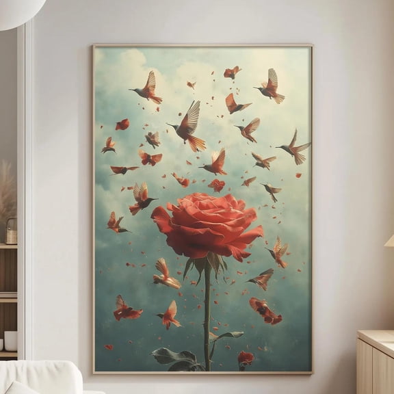 Surreal Tree Trunk Spiral Sky Nature Poster Unframed Paper Print