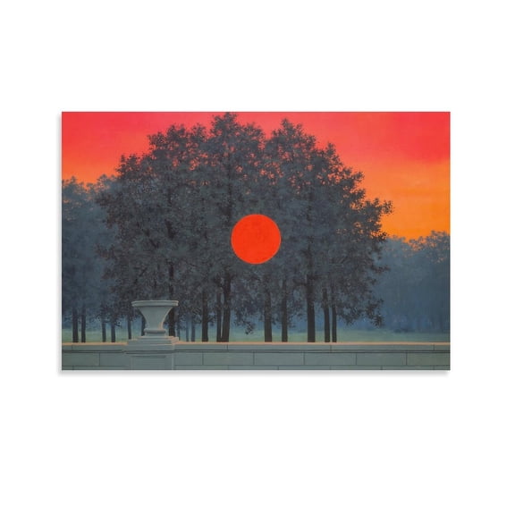 Surrealist Artists Rene Magritte Banquet Poster Art Poster Canvas Painting Decor Wall Print Photo Gifts Home Modern Decorative Posters 12x18inch(30x45cm)