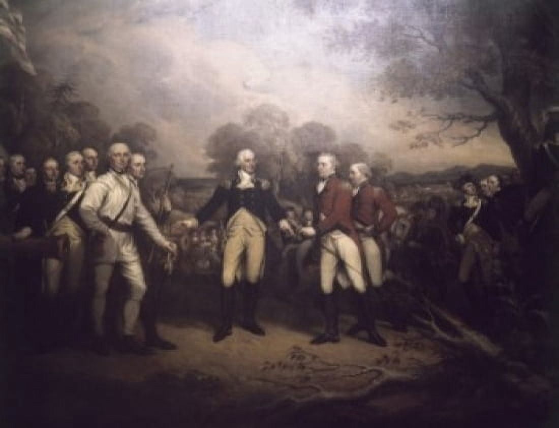 Surrender of General Burgoyne at Saratoga New York October 17th 1777 John Trumbull (1756-1843 American) United States Capitol Washinton DC USA Canvas Art - John Trumbull (24 x 36)