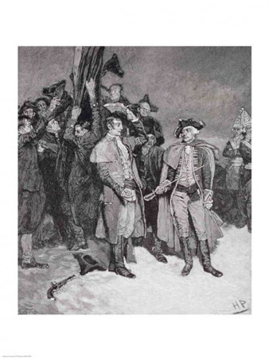 Surrender of Fort William and Mary Canvas Art - Howard Pyle (18 x 24)