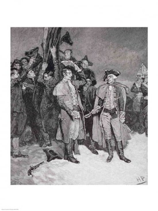 Surrender of Fort William and Mary Canvas Art - Howard Pyle (24 x 36)