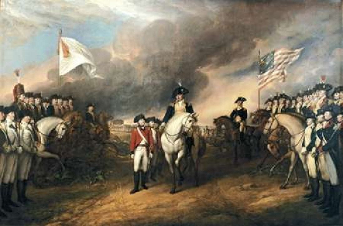 Surrender of Lord Cornwallis Canvas Art - John Trumbull (12 x 18)