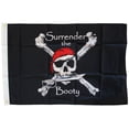 thumbnail image 1 of Surrender the Booty - 3'X5' Nylon Flag (Black), 1 of 1