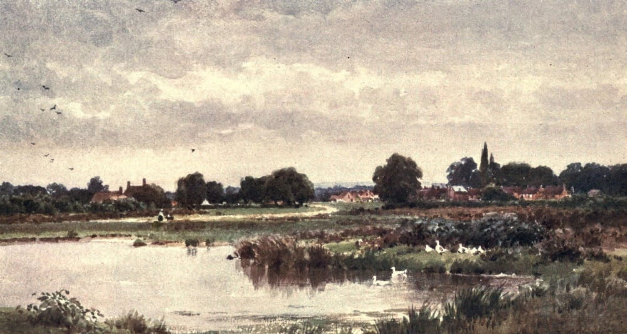 Surrey 1906 Dunsfold near Cranley Canvas Art - Harold Sutton Palmer (18 x 24)