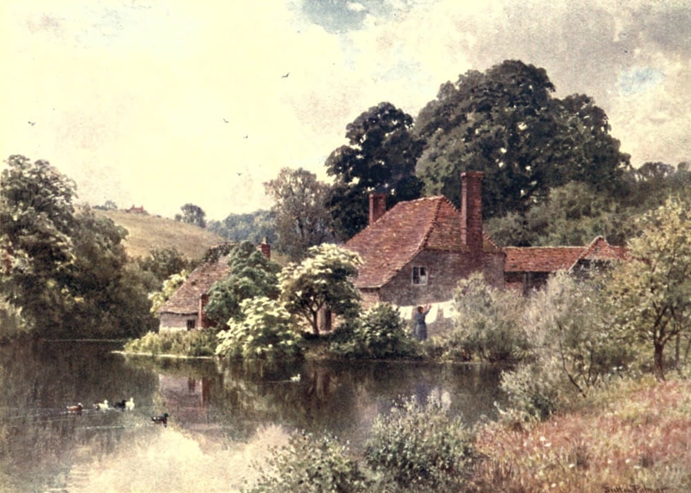 Surrey 1906 Rorkes Farm near Witley Canvas Art - Harold Sutton Palmer (18 x 24)