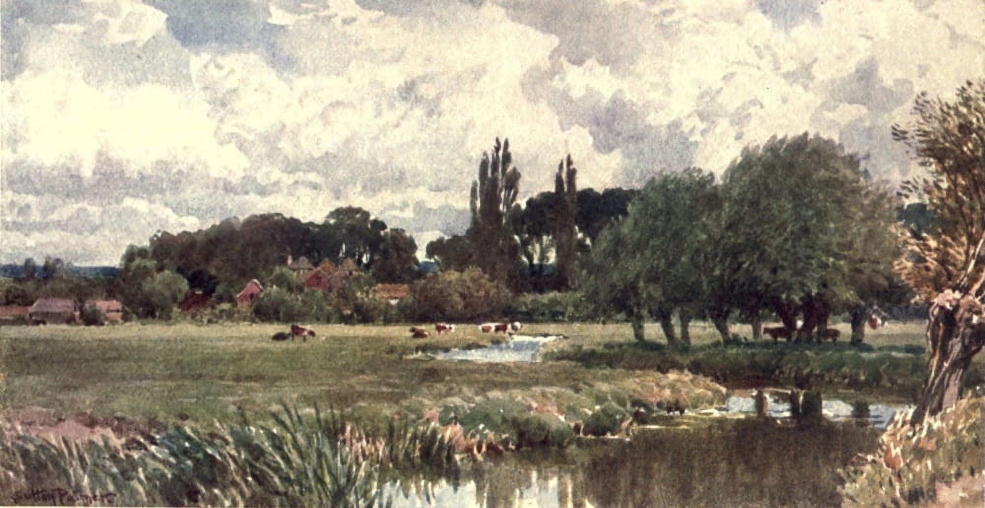 Surrey 1906 The Meads Farnham Canvas Art - Harold Sutton Palmer (18 x 24)
