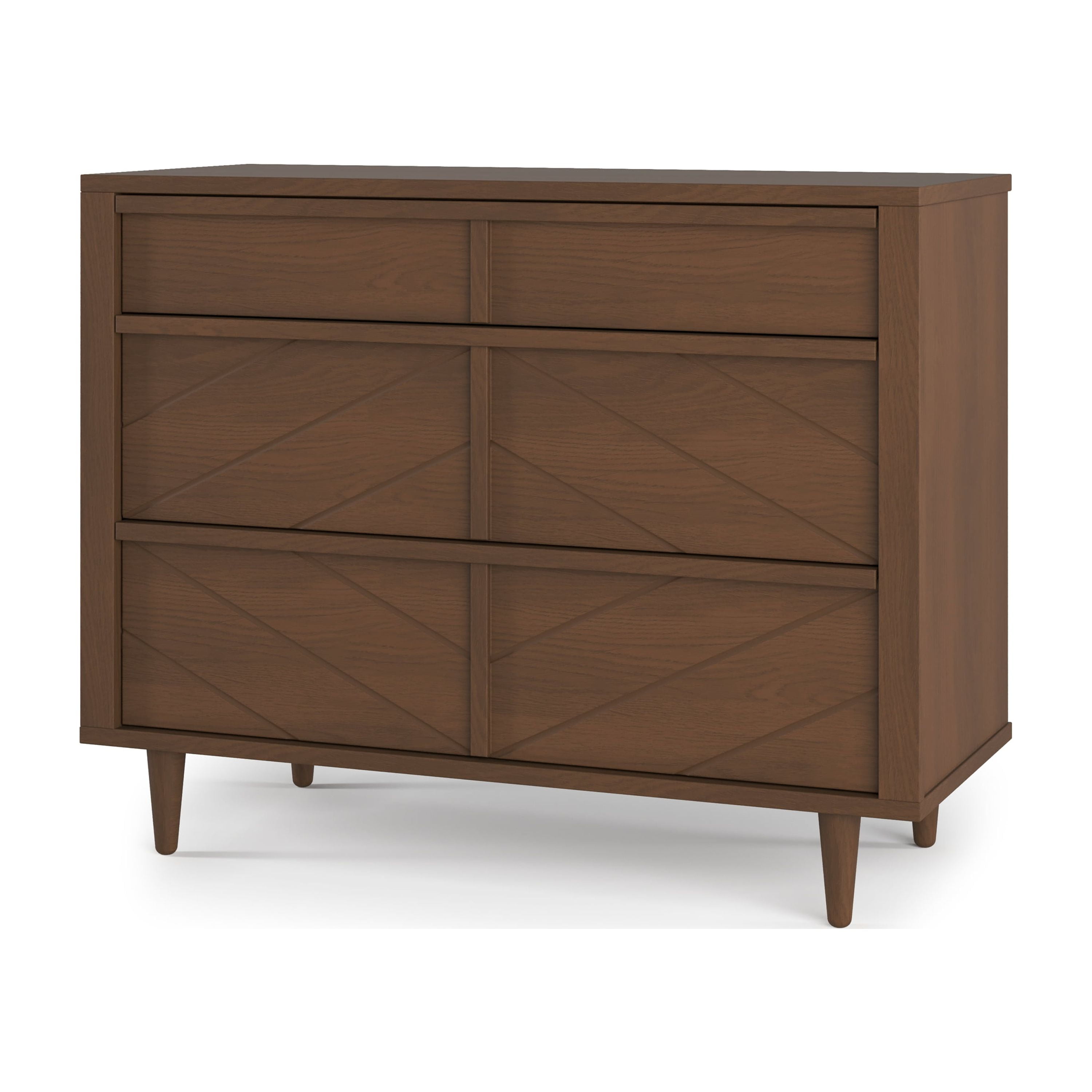 Toasted Chestnut 3-Drawer Vertical Nursery Dresser