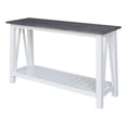 thumbnail image 1 of Surrey Solid Wood Console/Sofa Table in White/Heather Gray, 1 of 8
