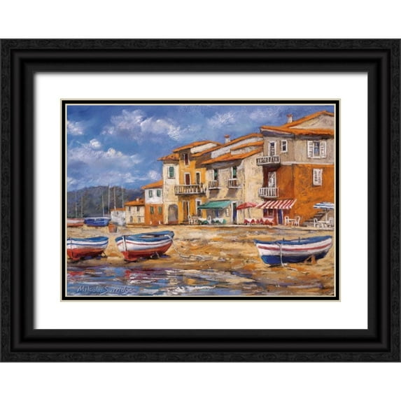 Surridge, Malcolm 32x24 Black Ornate Wood Framed with Double Matting Museum Art Print Titled - Waters Edge