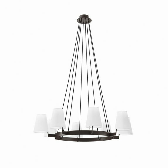 Modway Surround 8-Light Chandelier in White Bronze