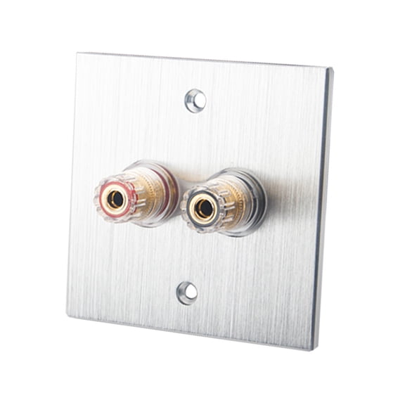 Surround Sound Home Theater Speaker Banana Plug Binding Post Wall Plate