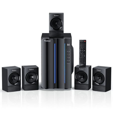 Surround Sound Systems Home Theater System - 800 Watts Peak Power 6.5" Subwoofer 5.1/2.1 Wired Stereo Speakers