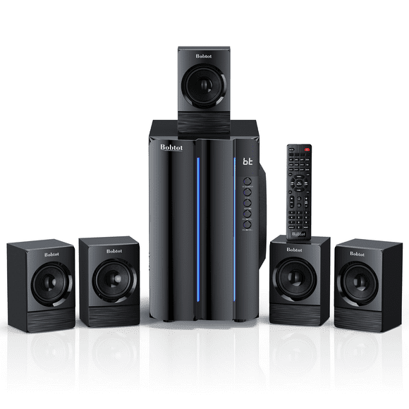 Surround Sound Systems Home Theater System - 800 Watts Peak Power 6.5" Subwoofer 5.1/2.1 Wired Stereo Speakers