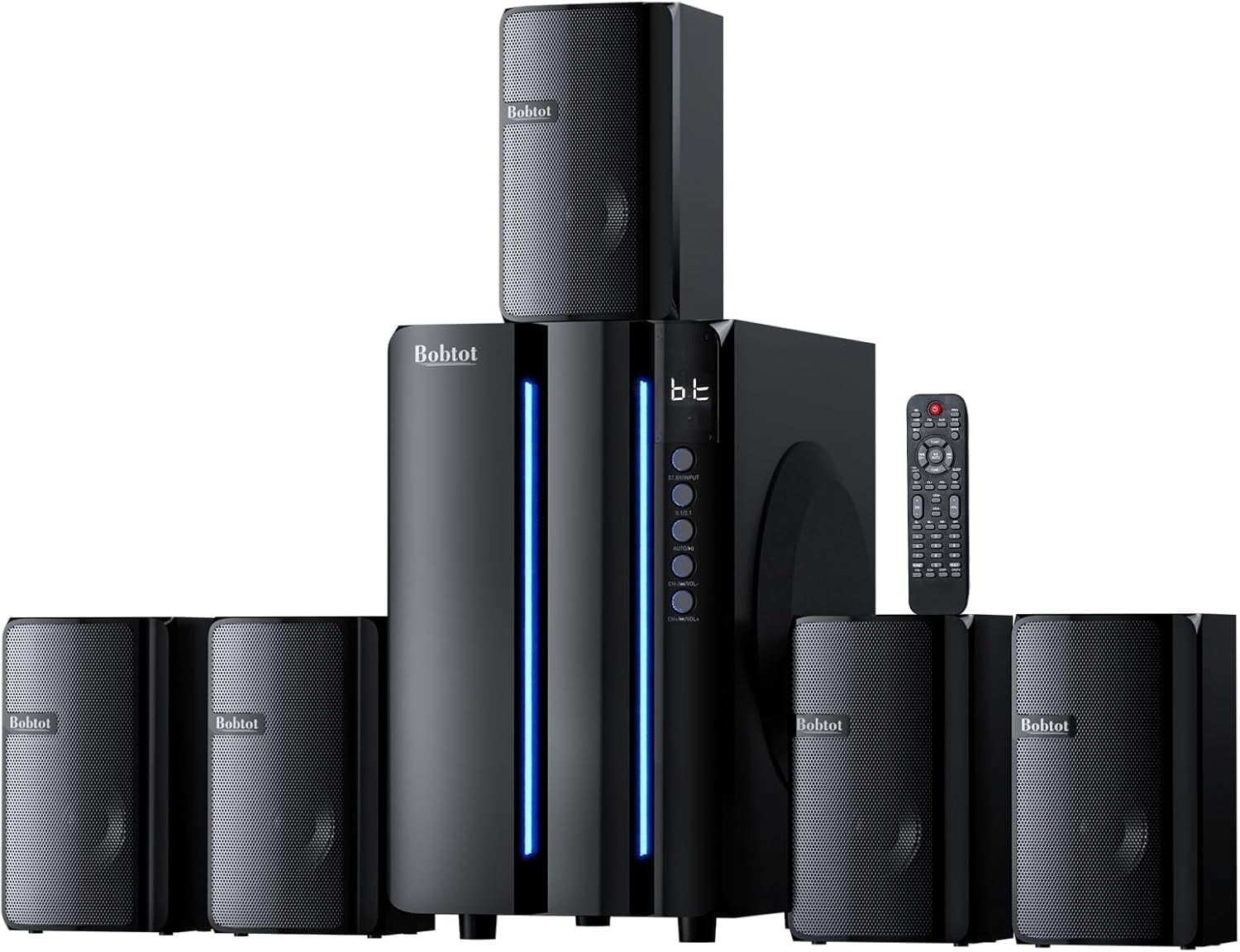 "Ultimate Home Theater Sound System - Powerful 800W, Subwoofer & 5.1/2.1 Stereo Speakers"