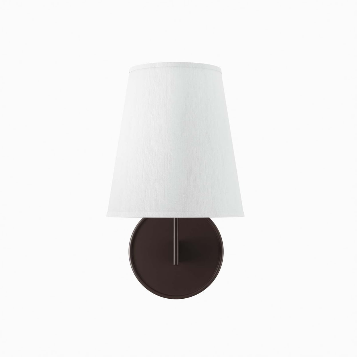 Surround Bronze 11" Wall Sconce with Fabric Cone Shade