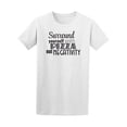 thumbnail image 1 of Surround Yourself With Pizza Positive T-Shirt - Image by Shutterstock, Male 4X-Large, 1 of 2