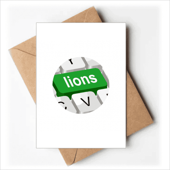 Surrounded Lions Keyboard Letters Greeting Cards You are Invited Invitations