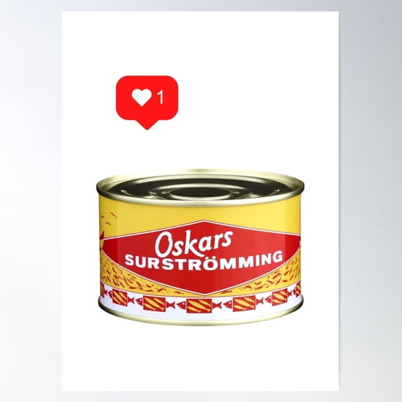 Surströmming Lover Fermented Fish Rotten Fish Swedish Food Willow Days Poster Wall Art Modern Wall Decor For Living Room Bedroom