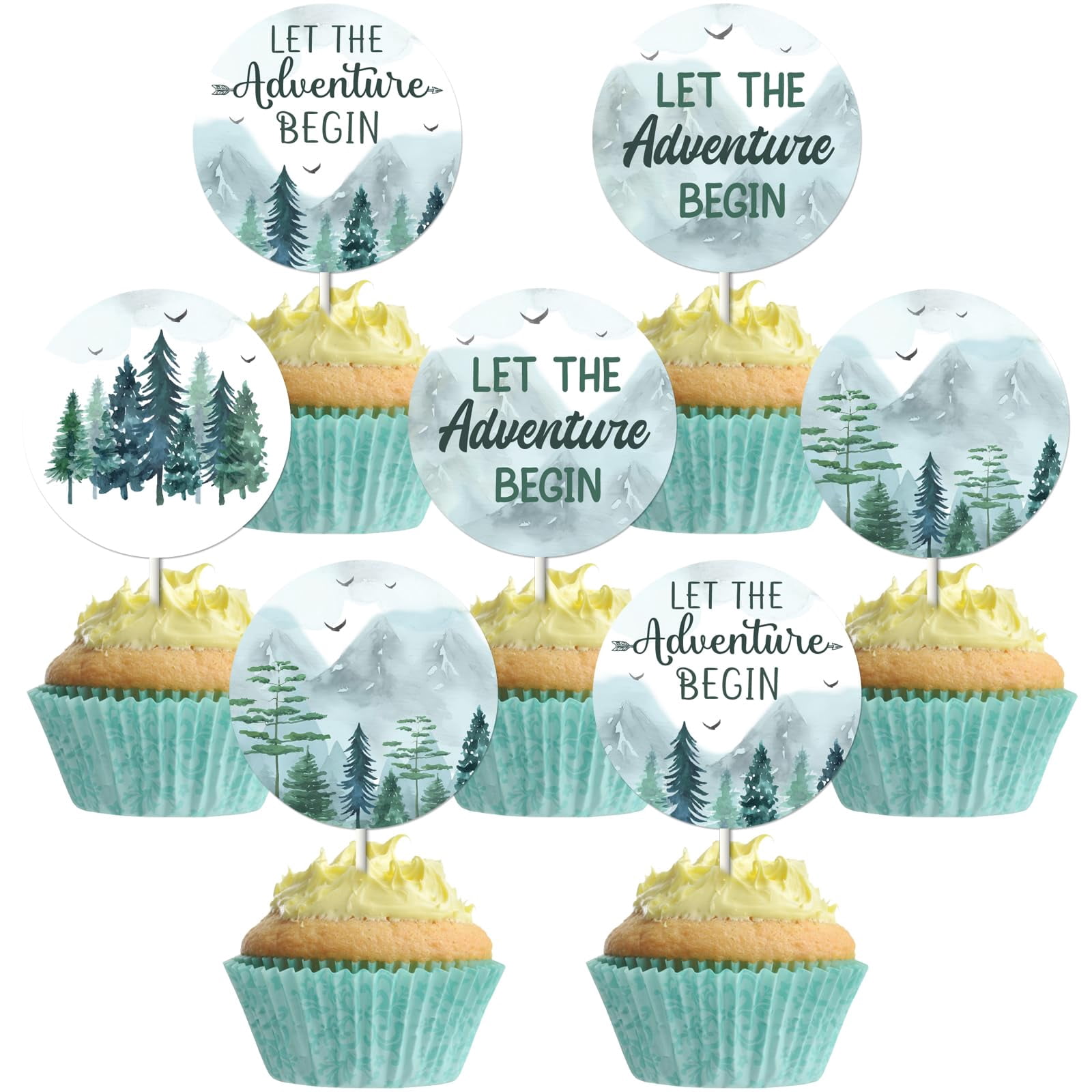 Let The Adventure Begin Baby Shower Invitation Bundle, Adventure Awaits Editable Invitation