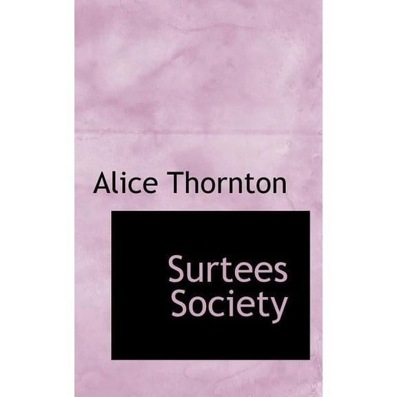 Surtees Society, (Paperback)