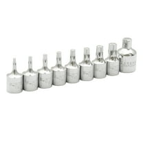 Surtek 1/4" Drive Torx Bit Socket Set with 3/8" Drive Adapter