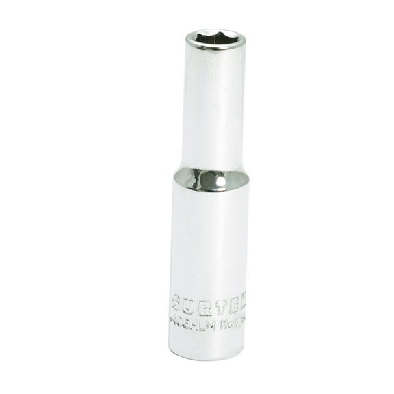 Surtek 1/4” Long Socket, 6 Points 6 mm , F4406HLM