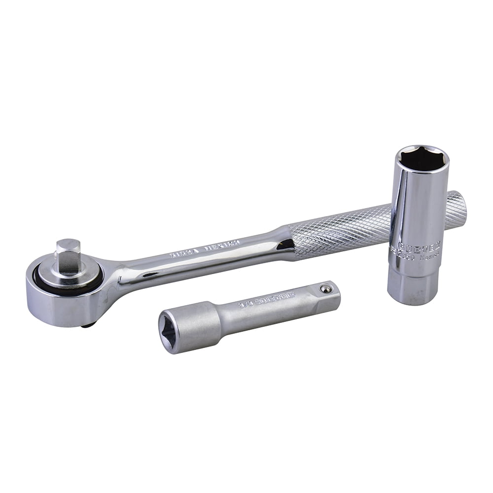 Surtek 3/8" Drive Spark Plug Socket Set And Accessories, 3 Pieces