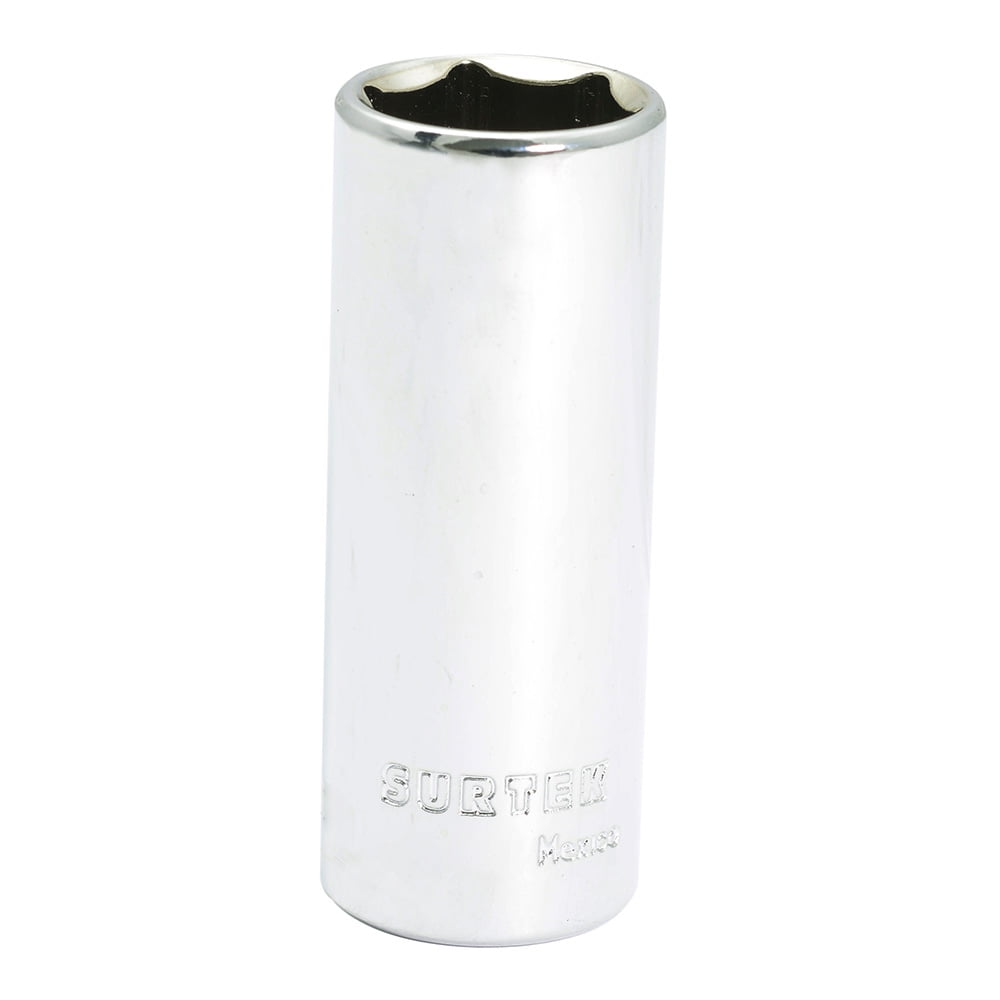 Surtek 3/8” Long Socket, 6 points, 18 mm, Steel