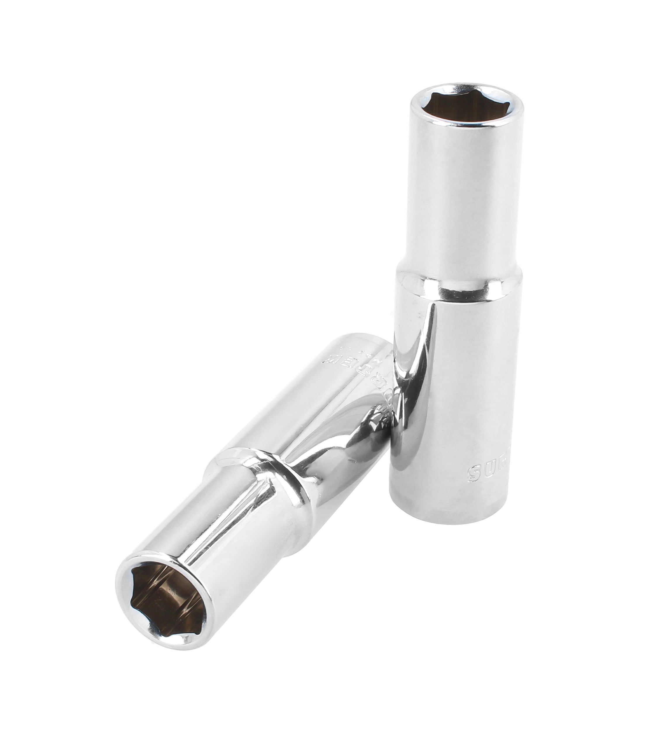 Surtek 3/8” Long Socket, 6 points, 7/16”, Steel