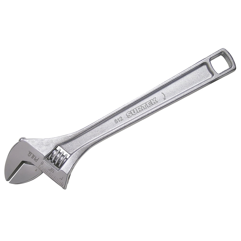 Surtek Adjustable wrench 12" Chromium-plated
