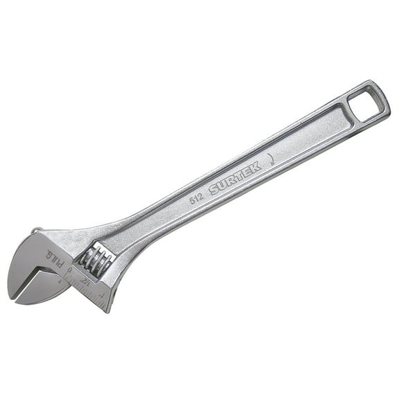 Surtek Adjustable wrench 12" Chromium-plated