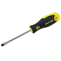 Surtek Bi-Material Screwdriver Round Shank Flat Tip 1/4x6" , D216