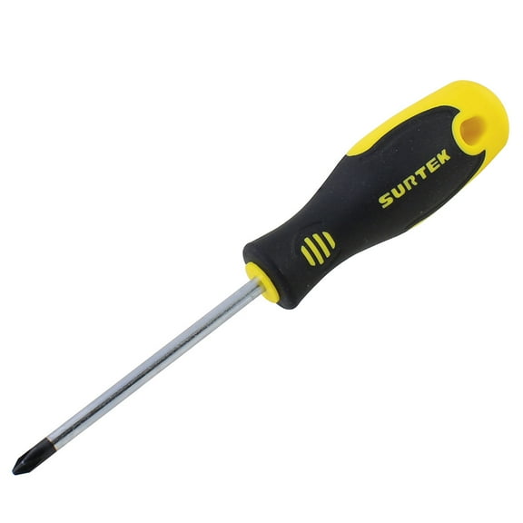 Surtek Bi-material Screwdriver Round Shank Phillips® #2 1/4x6"