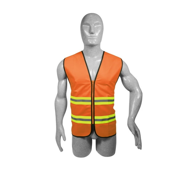 Surtek High Visibility Security Vest, One-Size-Fits-All, Orange
