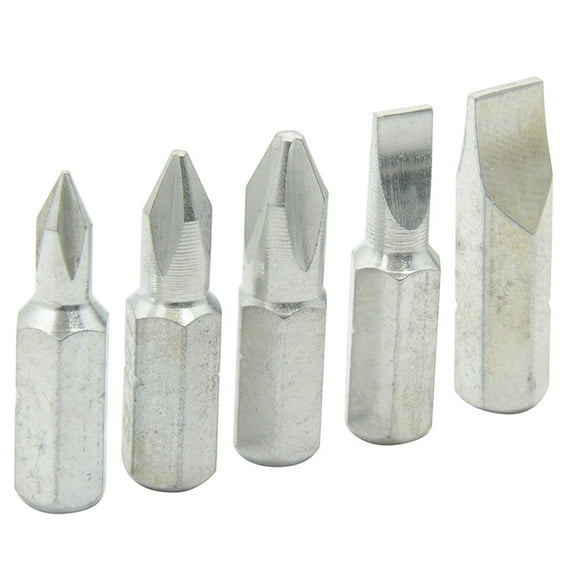 Surtek Interchangeable, Phillips and Slotted Bit Set, 5-Pieces