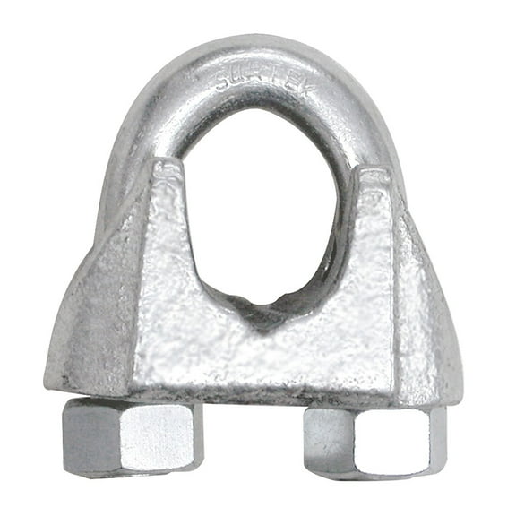 Surtek Malleable Cast Iron Wire Rope Clip, 1/2"