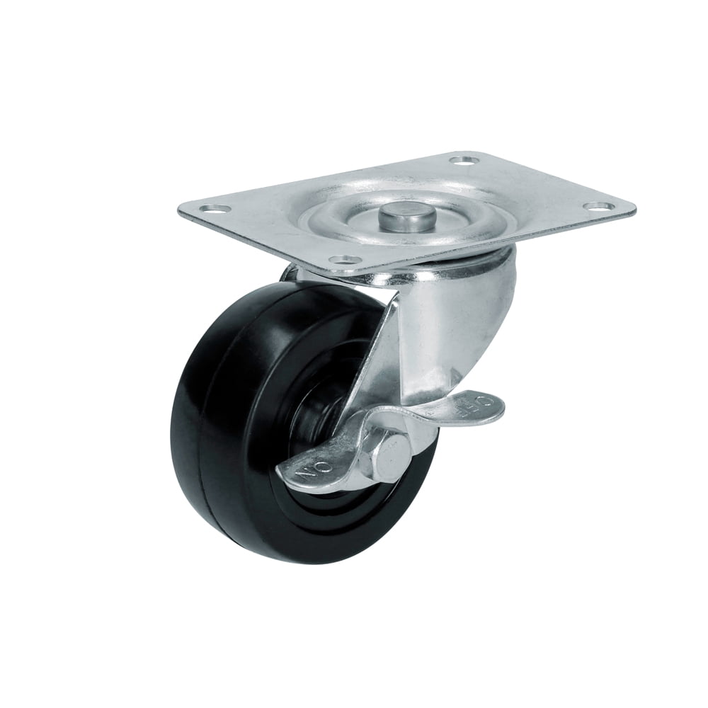 Surtek Mobile Rubber Caster with Brake 3" , RH7B