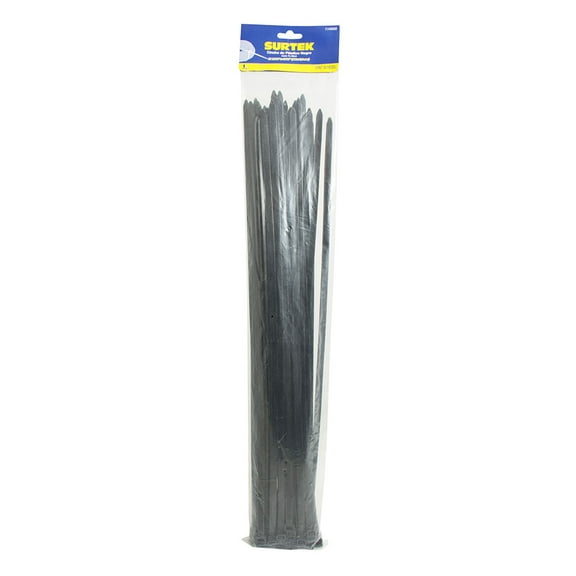 Surtek Plastic Cable Tie Black Color 50 Pieces 500 X 7.8mm , 114230
