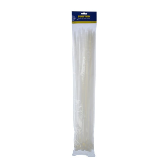 Surtek Plastic Cable Tie White Color 50 Pieces 550 X 8.8mm , 114231