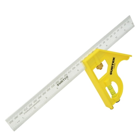 Surtek Plastic combination square 12"