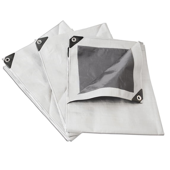 Surtek Reinforced White Tarpaulin 4 X 5m , LR4X5B